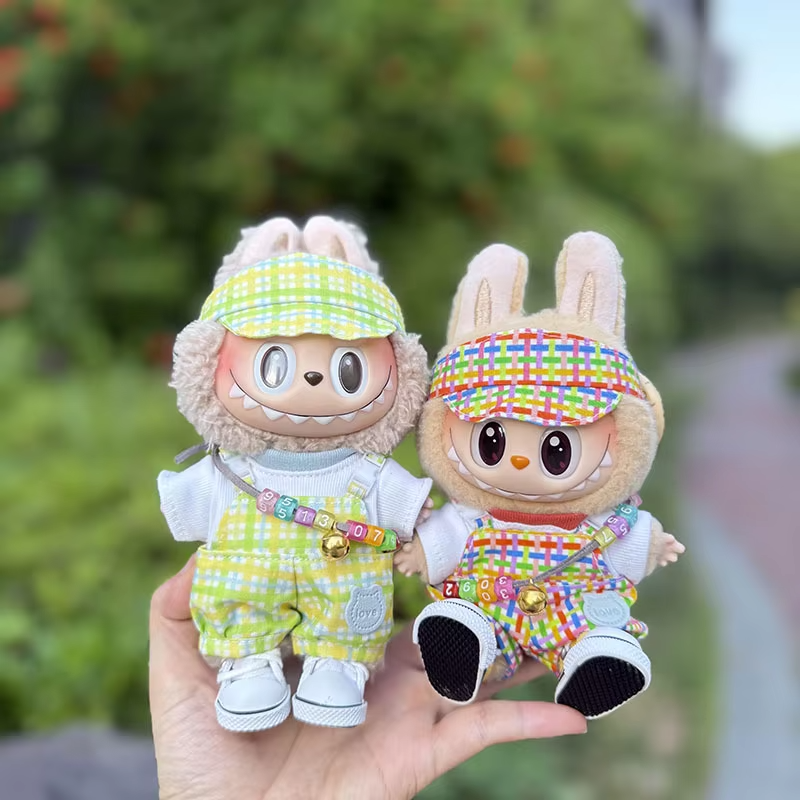 Bubble Gum Style Baby Wardrobe for Labubu Dolls and Color-Mixes Gift for Kids - Image 5