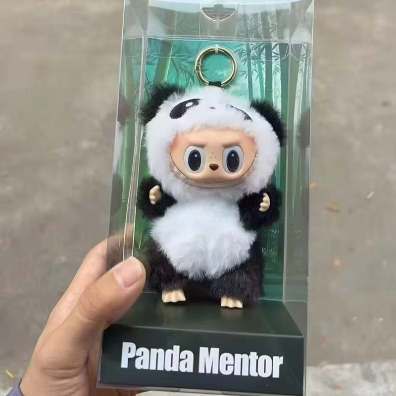 Received: Exquisite 17cm Labubu Panda Mentor Series Blind Box Vinyl Doll Keychain. Gifted: Trendy Ornament Keychain of Superior Quality - Image 5