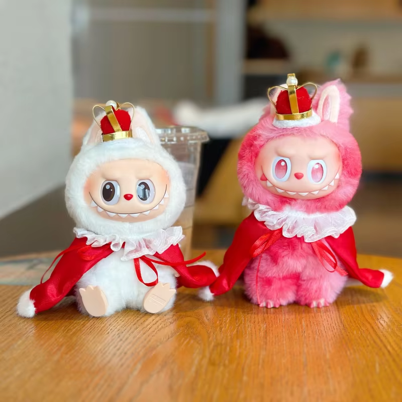 Crown-and-Cloak Apparel for 17cm Labubu Spark Fancy in Energy Blind Box Labubu Pendant Packgings - Image 5