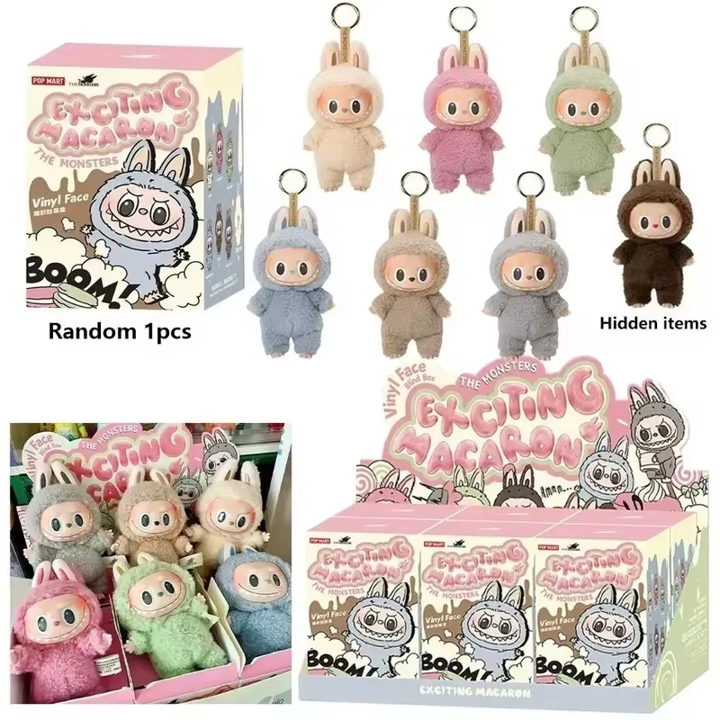 This Pop Mart drop packs a surprise! 17cm Labu plush doll tucked in a cute blind box dances straight from the Heartbeat Macaron lineup - Image 2