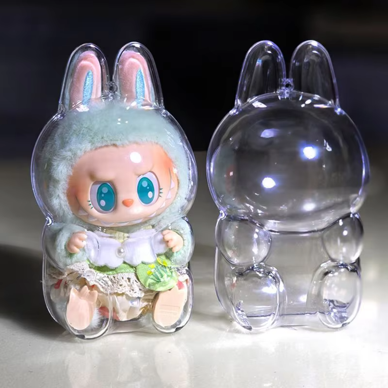 LABUBU'S TRANSPARENT SEAT CASE CHARMS FOR LABUBU PLASTIC CASE BACKPACKS