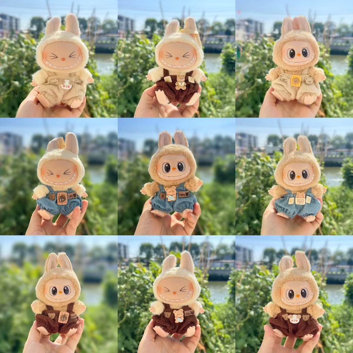 Outfit Accessories for Korea Kpop Exo Mini Plush Dolls 17cm Labubu I II Idol Dolls Sitting Party