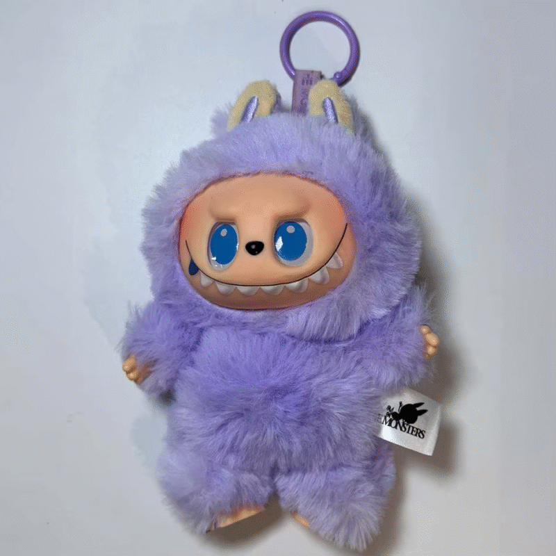 Labubu Macarone Labubu Keychain Mokoko Mokoko Keychain. Spring Wild Home Mokoko’s 17cm purple - Image 5