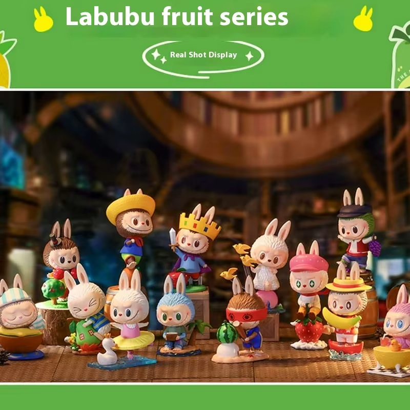 LABUBU POP MART Anime Figure Gift Surprise Boxes For Girls The Monsters Fruits Series Blind Random Box Toys Model Mystery Box