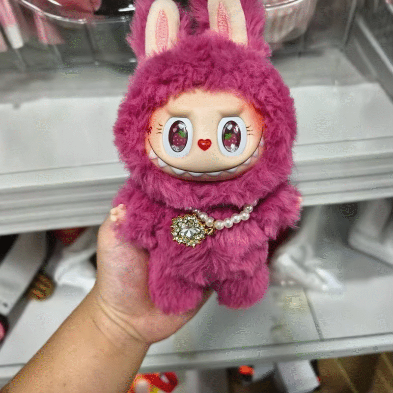 The Labubu Zimomo Pink Strawberry Series Vinyl Plush Blind Box Figure is an awesome collectible for any anime lover, and the plush toy is equally an awesome gift for any anime lover.