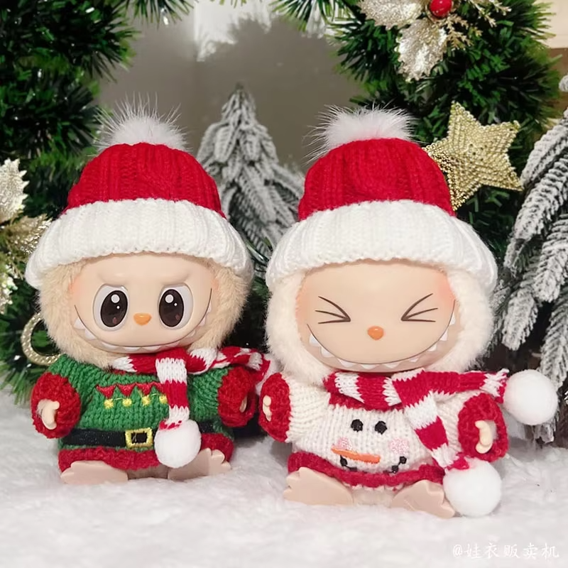 Presents Exquisite Doll Accessory, Cute Accessory, Christmas Fragrance, and Diamond Labubu Purse are all Part of Holiday Sets without Strawberries