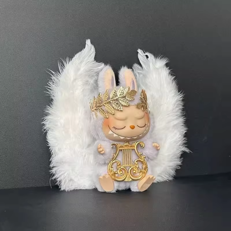 Second Generation Sweet Macaron-Line Outfit for Little Sitting Labubu Friends: Labubu Official Wings Ensemble