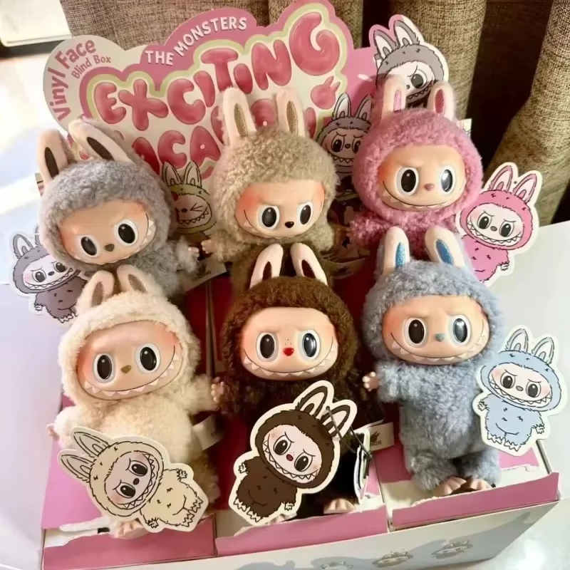 Monsters Collection keepsake trendy toy decoration Labubu 1:1 Pop Mart Replica in the 'Lisa Seme Heart Macarr Series' is the perfect birthday gift