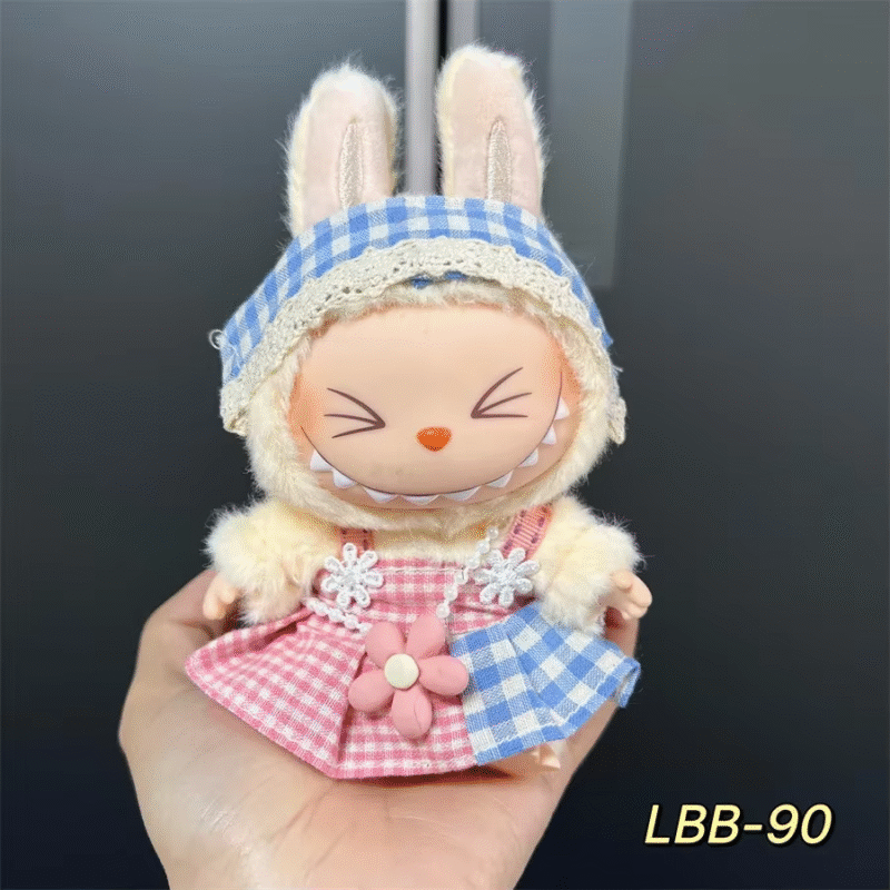 Korea Kpop Exo Labubu V1 V2 Idol Cool Handsome Clothes Gift 2025 New Labubu 17cm Doll Clothes Outfit Accessories