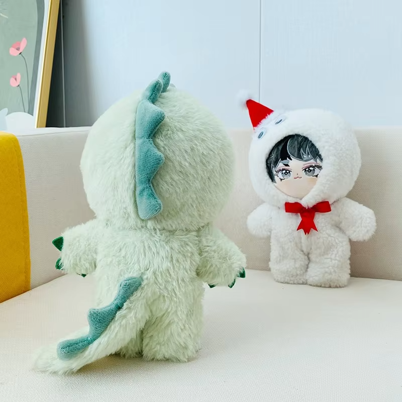 20cm Idol Cotton Doll Outfit Accessories: One-Piece Suits Collection for Dinosaurs, Foxes, Koalas, Cats, Raccoons, and Pandas - Image 3