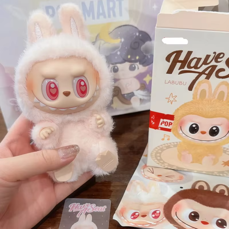 The Macaron Vinyl Face Pendant Doll Keychain Collection is a gift set for Real Labubu 2.0 Series Sitting Party - Image 4