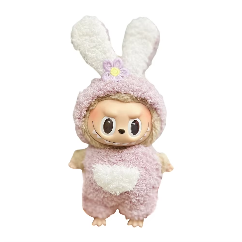 The collection is crafted from soft, blooming cottons and wool blends, lovingly sized just for 17cm Labubu dolls - Image 4