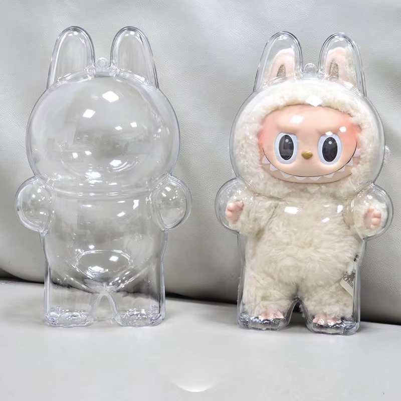 LABUBU'S TRANSPARENT SEAT CASE CHARMS FOR LABUBU PLASTIC CASE BACKPACKS - Image 4