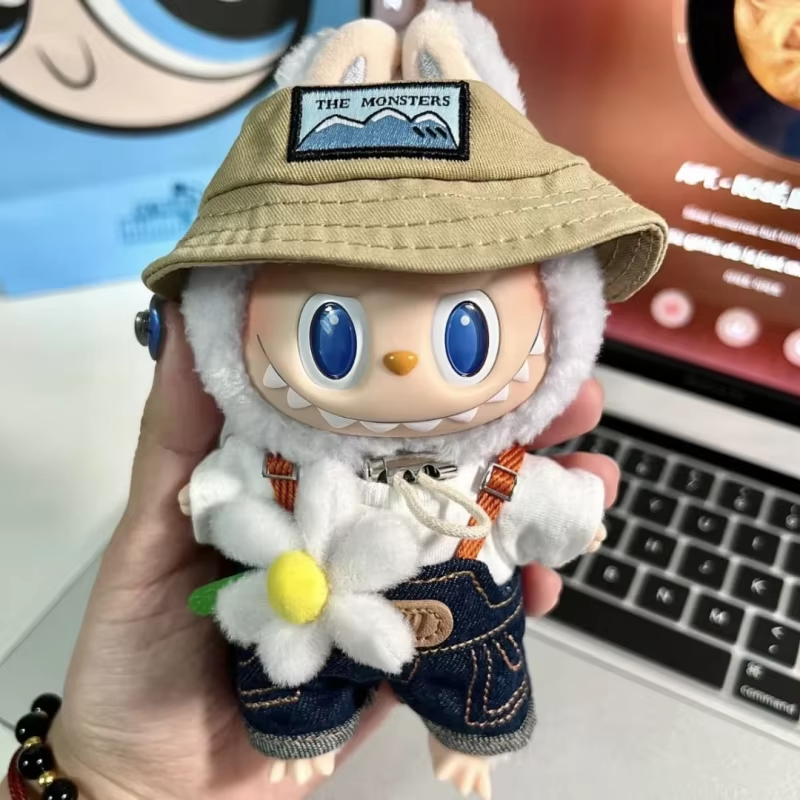 New and authentic Monsters Let’s Check Mate Series 17 cm Labubu Vinyl Doll with anime peripherals, pendant, and trend play gift
