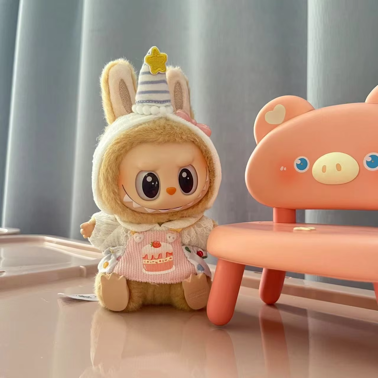 DIY Girls' Gifts: 17 cm Plush Clothes Outfit Accessories Set for Korean Kpop Exo Labubu Idol Dolls - Image 4