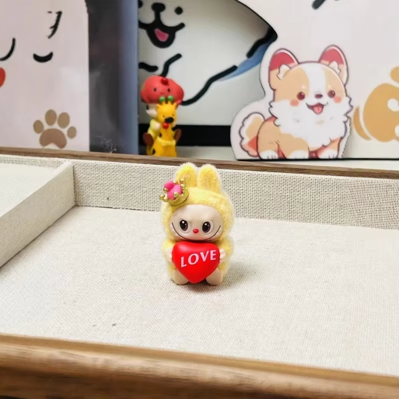 Mini Flocking Beautiful Doll Gift of Kawaii Toys and Accessories Decoration Pendant DIY Love Crown of Cartoon Series Gifts