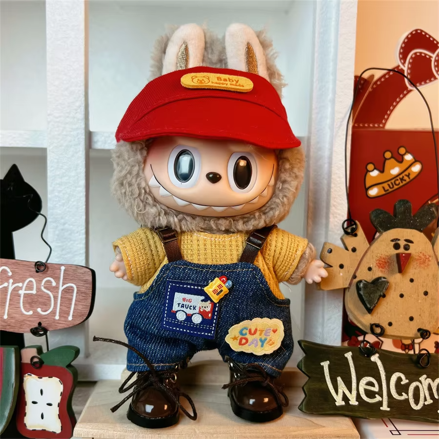 Winter Outfits of Kpop Exo Labubu Idol Clothes for 17cm Mini Plush Dolls Gift - Image 6