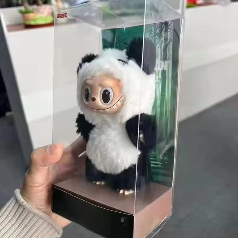 Received: Exquisite 17cm Labubu Panda Mentor Series Blind Box Vinyl Doll Keychain. Gifted: Trendy Ornament Keychain of Superior Quality