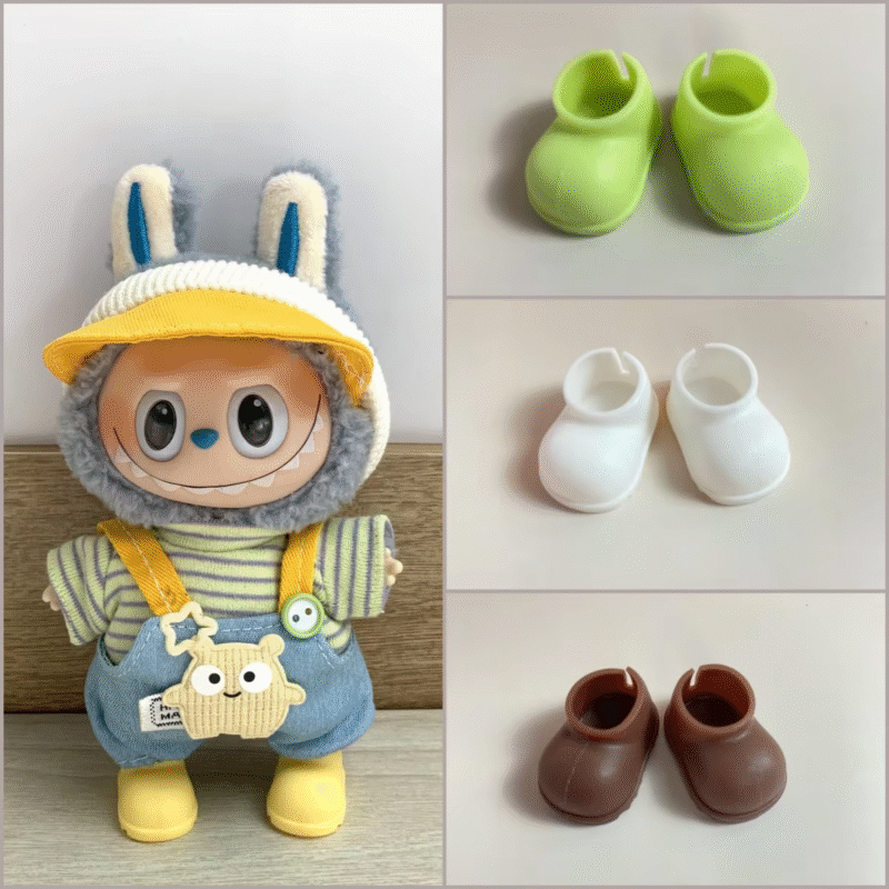 Rain Boots, Shoes, and Labubu Outfits for pint-size 15-17cm Ropa Labubu minis
