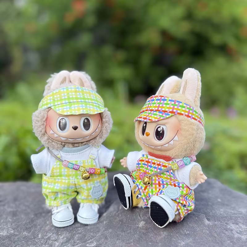 Bubble Gum Style Baby Wardrobe for Labubu Dolls and Color-Mixes Gift for Kids