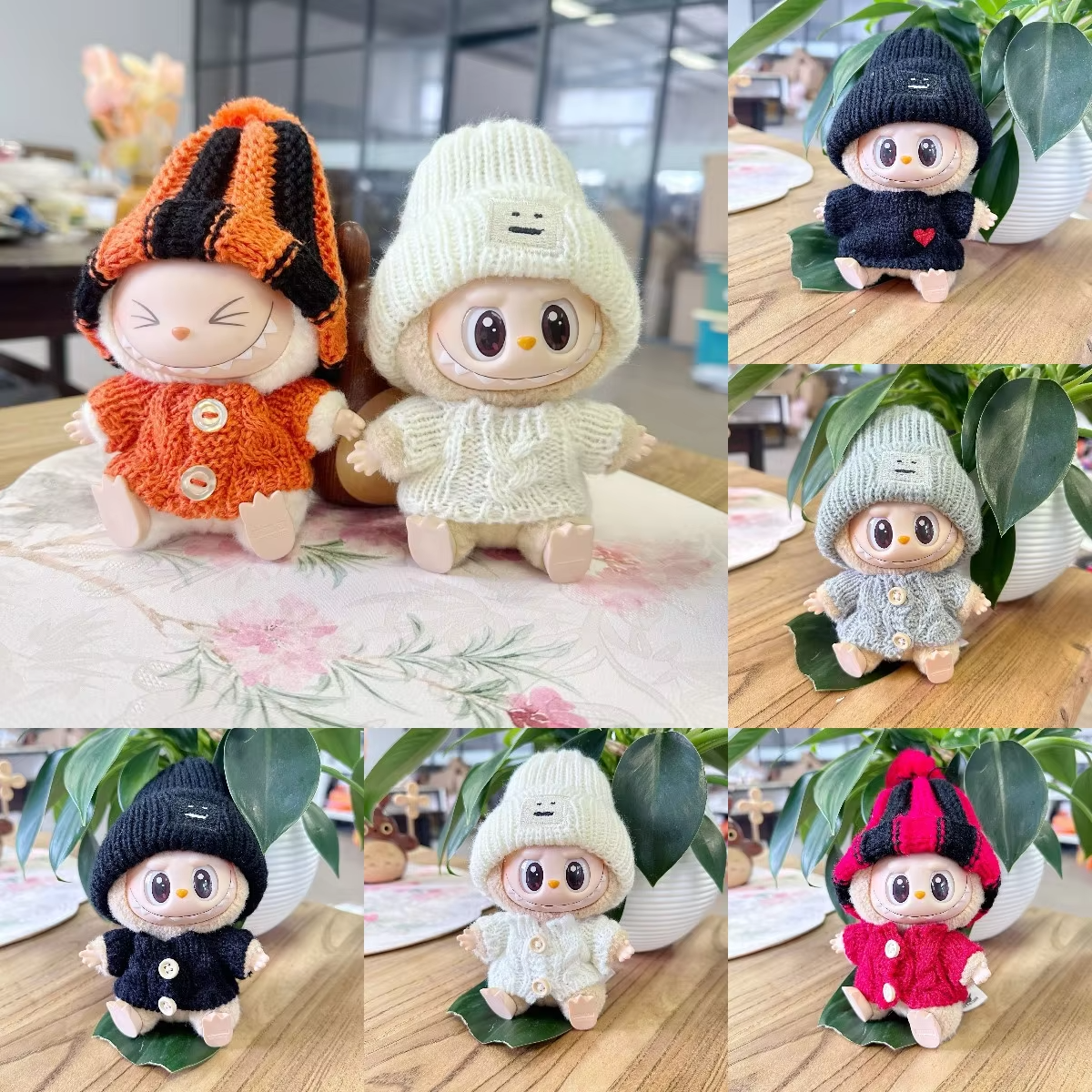 Kpop EXO inspired Soft Doll Accessories and Kpop Outfit Hat and Sweater Set