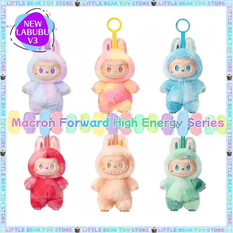 Genuine Labubu 3rd Generation Front High Energy Series Vinyl Blind Box Gift with Pendant Doll Macaron Color and Heartbeat - Image 7