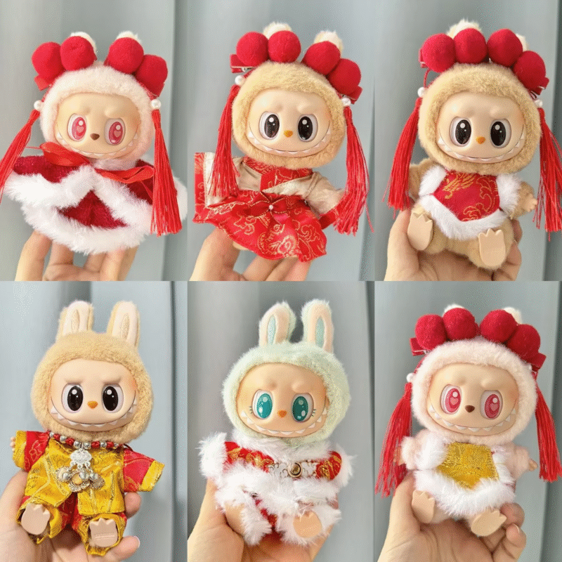 Outfit Set with Accessories for 17cm Labubu II Idol Doll K-pop Fashion Collection Sitting Party Edition - Image 5