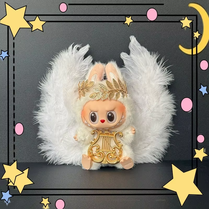 Second Generation Sweet Macaron-Line Outfit for Little Sitting Labubu Friends: Labubu Official Wings Ensemble - Image 5