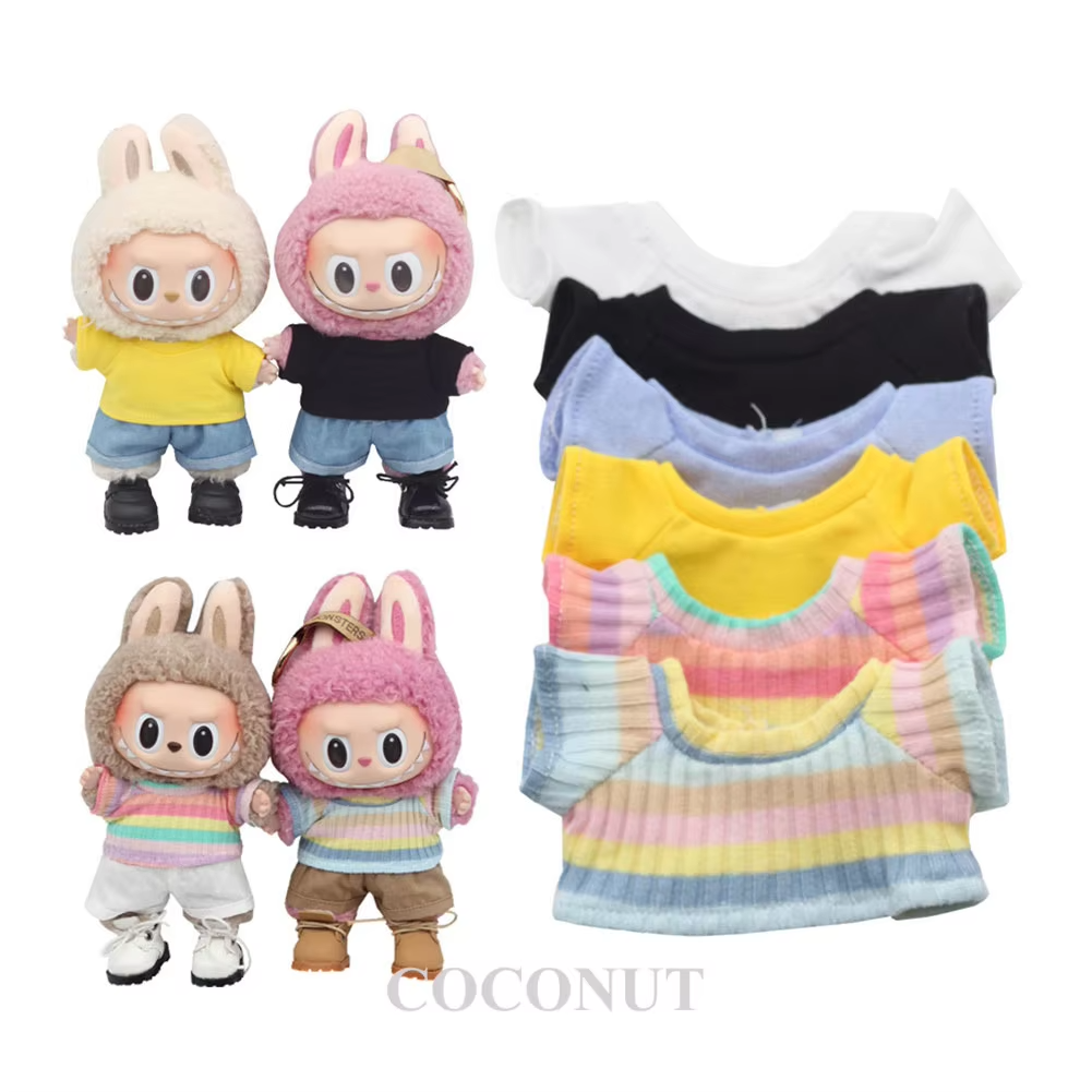 Every Match Stylish Iridescent Denim Suit for Labubu in Need of Sparkle - Image 2