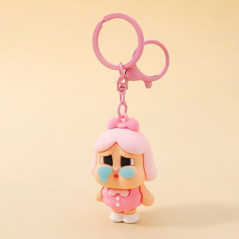 Gifts: New Kawaii Labubu Keychain Charm Cartoon Cute PVC Doll Car Keychain and Backpack Charm - Image 4