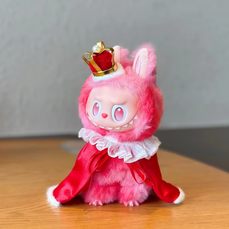 Crown-and-Cloak Apparel for 17cm Labubu Spark Fancy in Energy Blind Box Labubu Pendant Packgings - Image 2