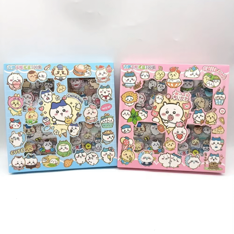 One hundred pieces Stickers for Chii Ka wa Labubu Stitch Anime Toys Appliques that are transparent Accessories for Do-It-Yourself Computer Decoration Christmas Presents - Image 4