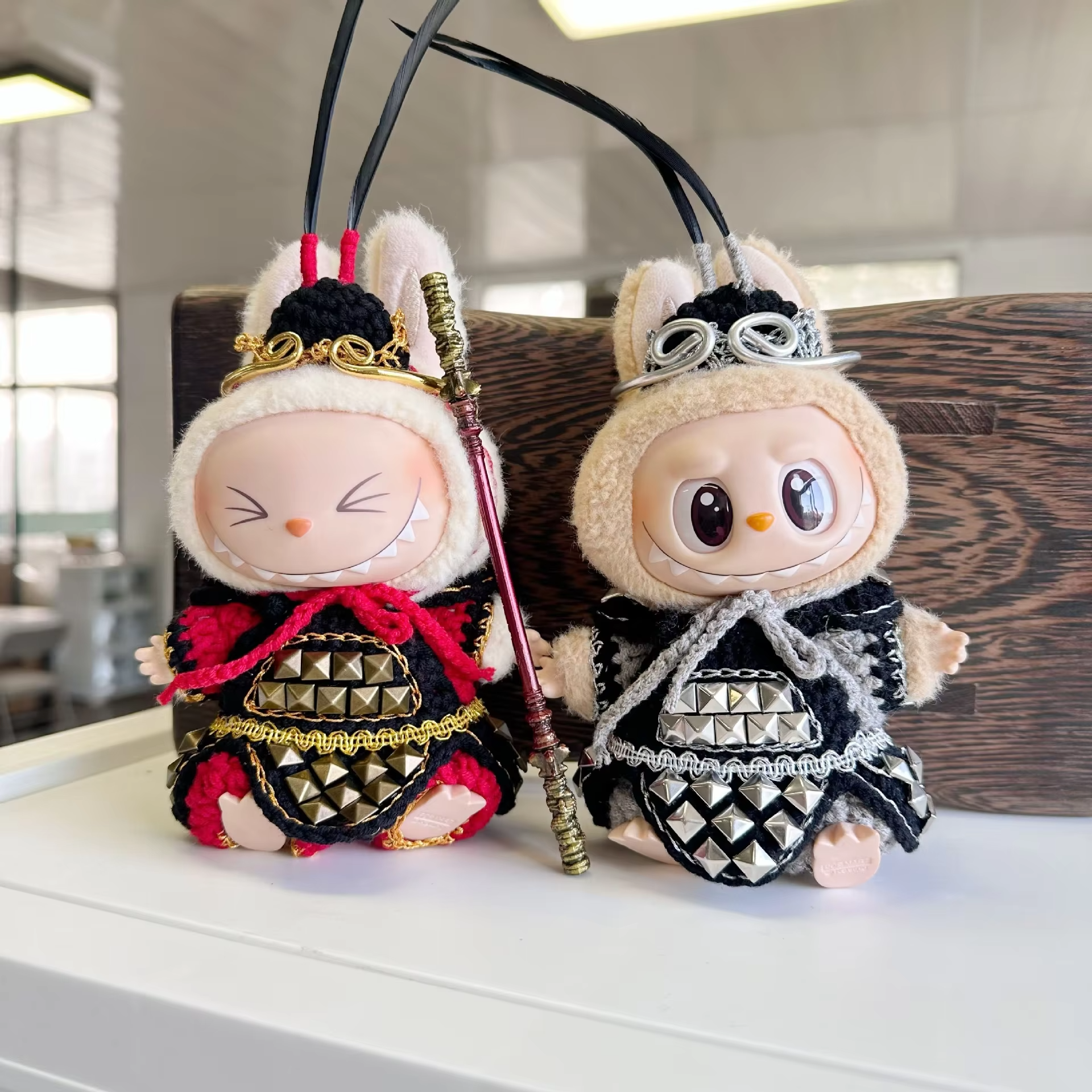 Spark some holiday spirit with the Labubu V1/V2/V3 Accessories: the 17cm Ropa Monkey King WuKong/Lion Dance Chinese New Year’s Outfit - Image 4