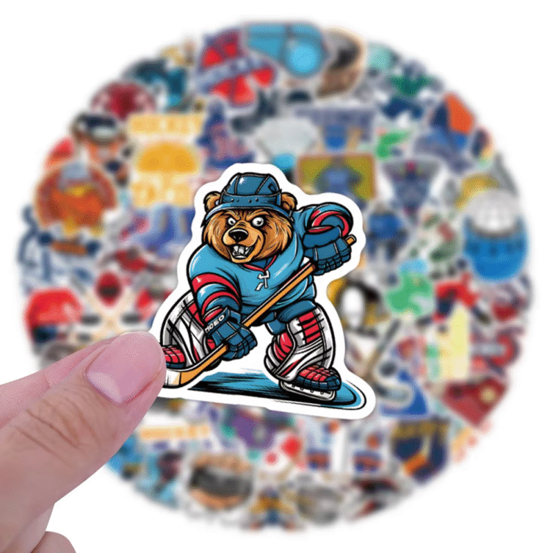 Labubu Show off your ice hockey love with these hilarious themed stickers - Image 6