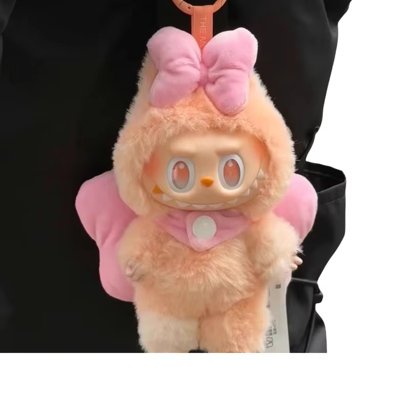 Level up the magic of your Labubu collection with the Clothes Bow Lucky outfit, designed specifically for the sparkly 3rd Generation Labubu pendant dolls