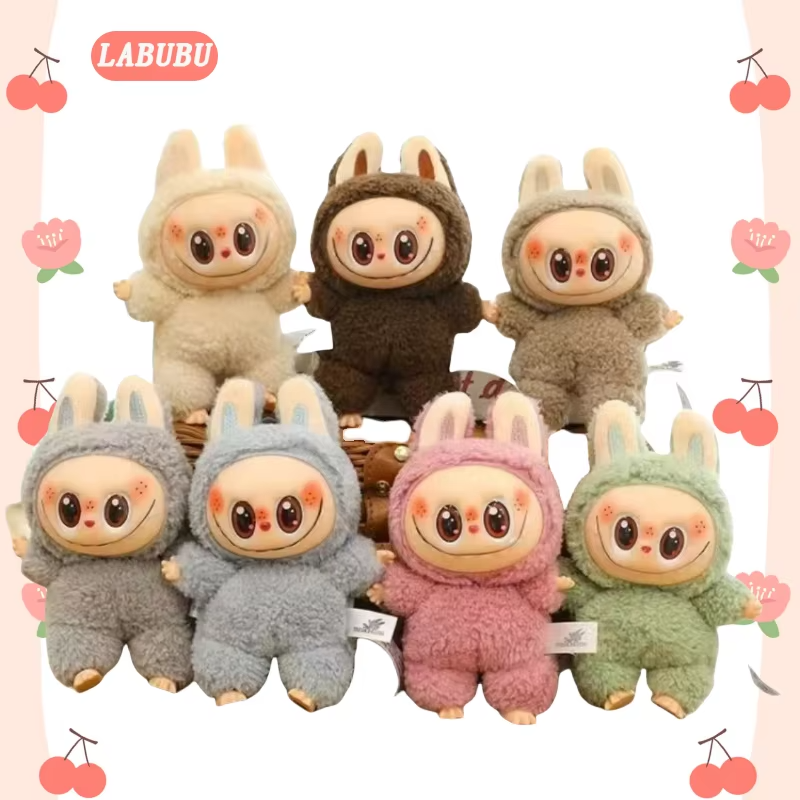 Supply and Wholesale of Labubu's First-Gen Inlaid Eye Heart-fluttering Macaron Blind Box Plush Toy - Image 2