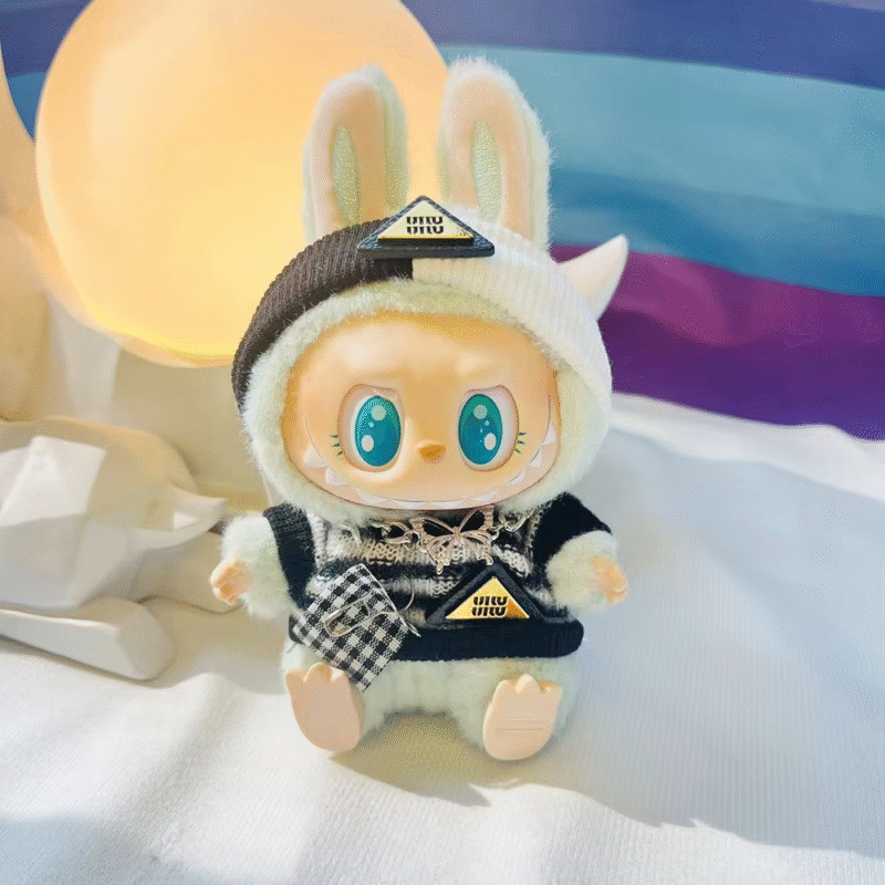 These Kpop EXO inspired outfits find function in sitting parties and displays, and are also cute. 17cm miniature stylish outfits for your Labubu I and II Idol Dolls will add character and charm to your growing collection - Image 4