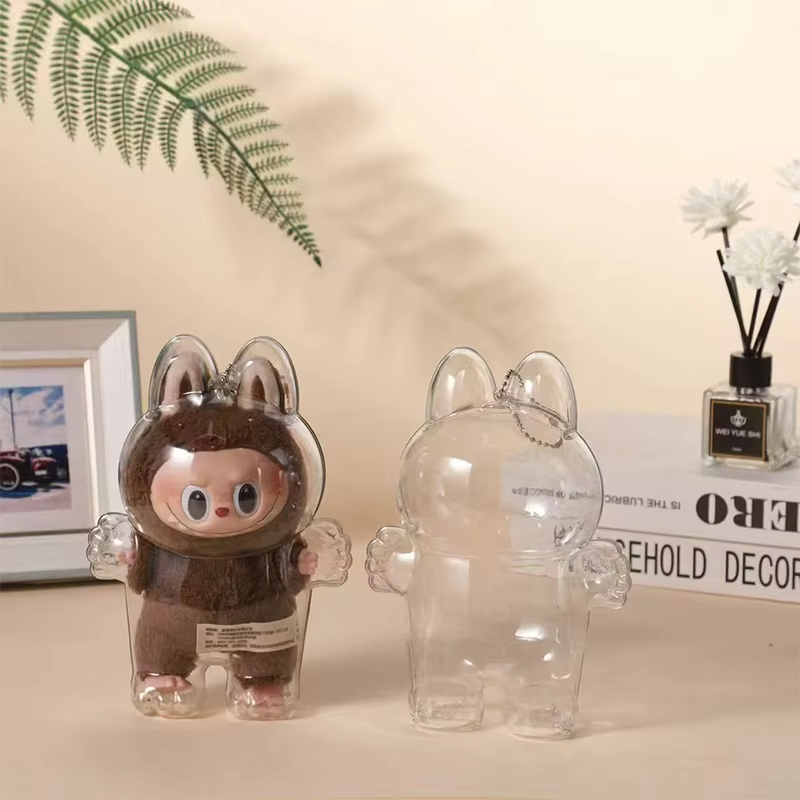 LABUBU'S TRANSPARENT SEAT CASE CHARMS FOR LABUBU PLASTIC CASE BACKPACKS - Image 5