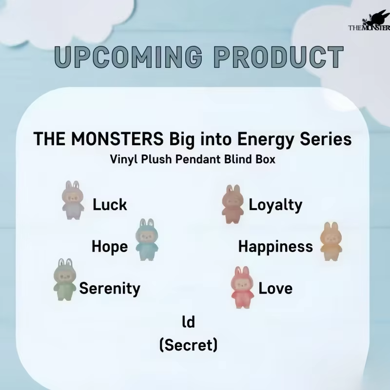 The Monster Big Into Energy Series Vinyl Pendant Blind Box, Kawaii Figure Face Doll Keychain, New Genuine Labubu V3 Birthday Present - Image 4