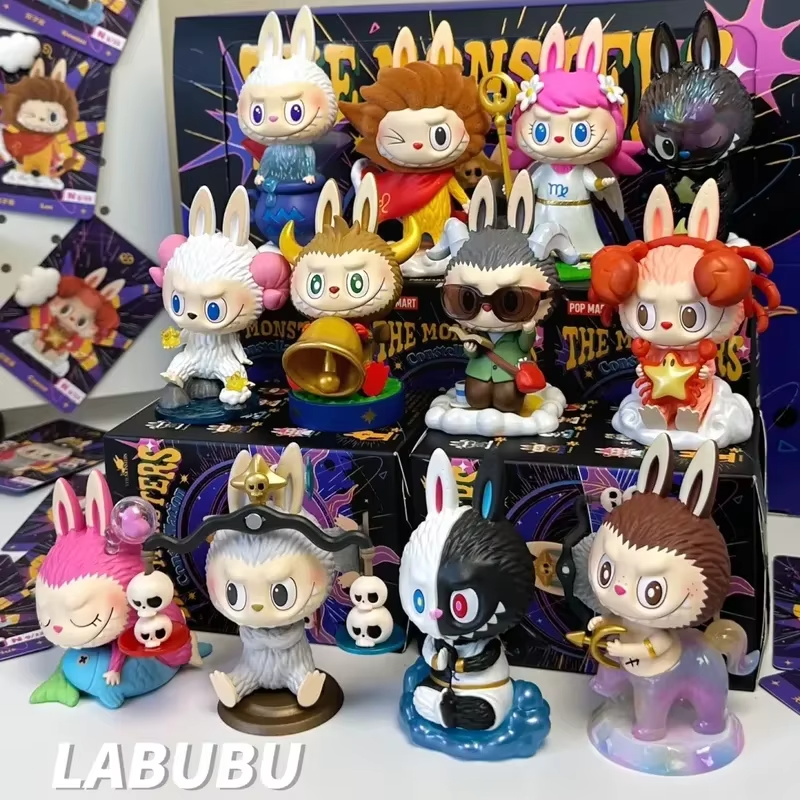 The New Labubu The Monsters Twelve Constellations Series Blind Box Collect Figures Christmas birthday present for kids a mystery surprise box
