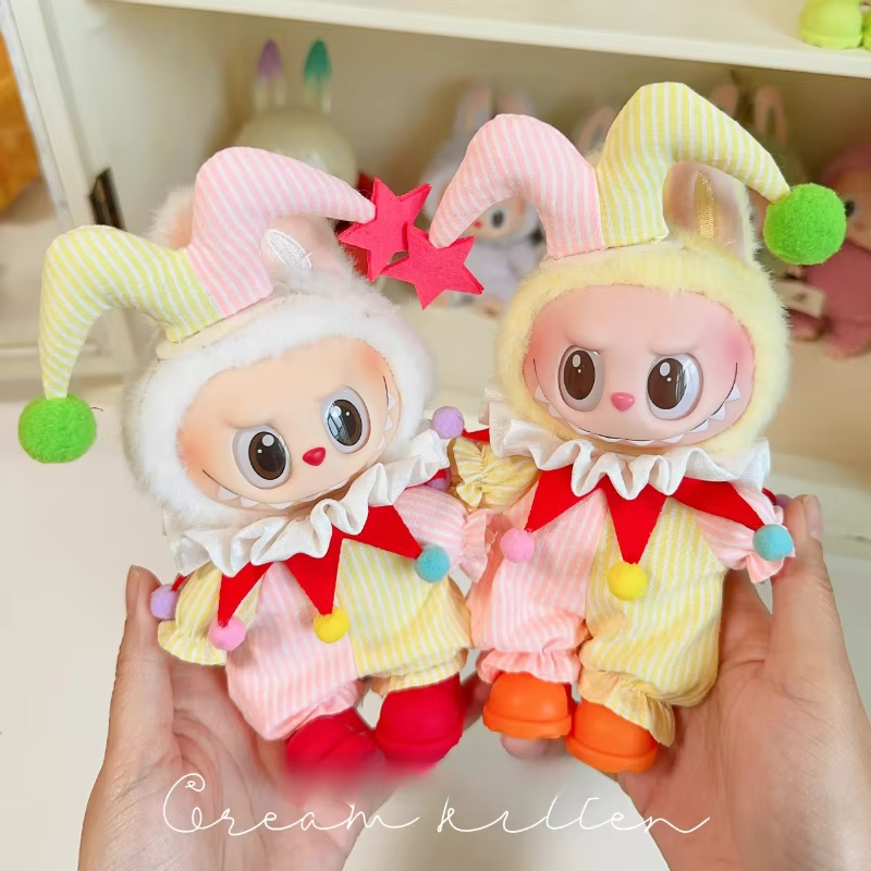 Pretty as a ticket stub from a carnival dream, the Cream Cat Doll Outfit revs up any Labubu, turning playtime into an instant Ringmaster moment - Image 5