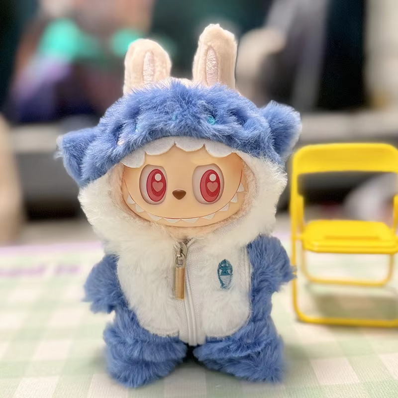 Cute Plush Dolls for the Shark Deer Outfit Accessories for Korea's Kpop Superstar Labubu I II Idol Dolls Sitting Party Wear - Image 6