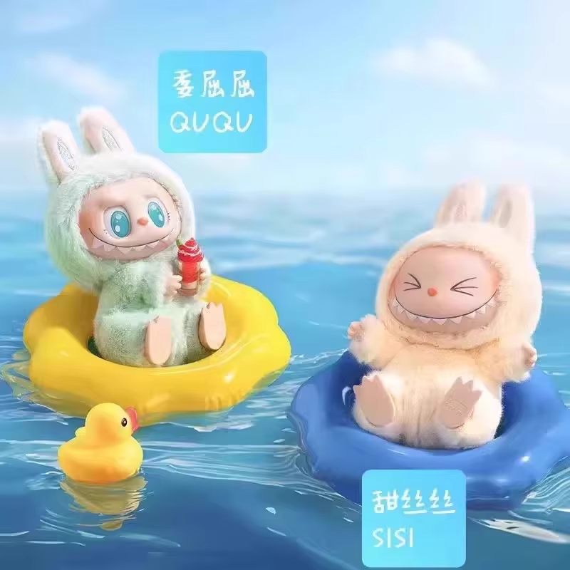 Kawaii Monster Plush Toys: Festival Presents 100% Vinyl Doll Blind Box Pendant Model Toys from the Pop Mart Labubu Have A Seat Series