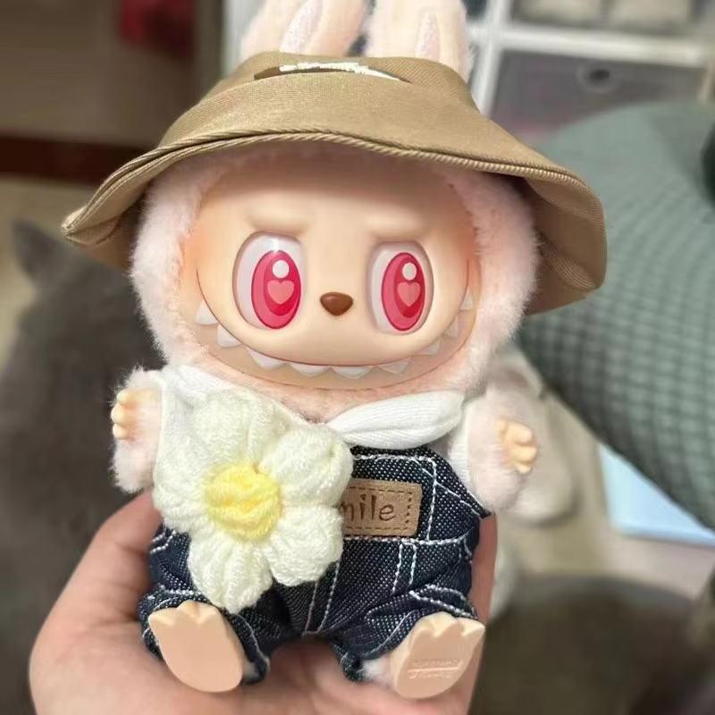 Cute Plush Dolls for the Shark Deer Outfit Accessories for Korea's Kpop Superstar Labubu I II Idol Dolls Sitting Party Wear - Image 4