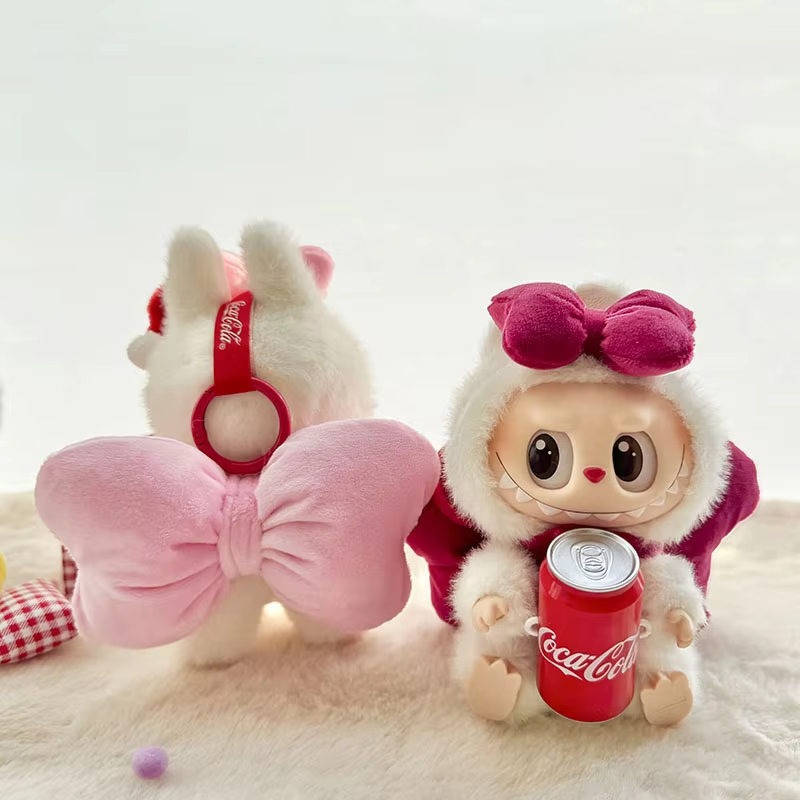 Now the Labubu 17cm Clothes II Sitting Party Idol Dolls bring life to the desk
