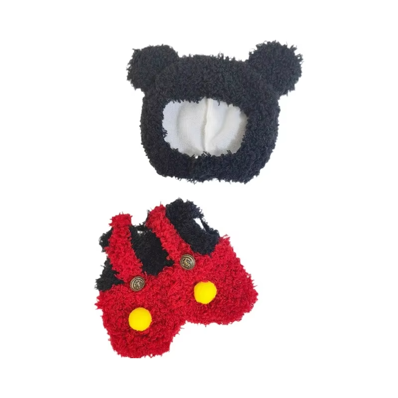 Add sparkle to that smile with the dashing 17 cm Red and Black Mouse ensemble—specially stitched for Labubu plush play pals - Image 6