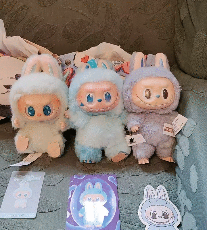 Authentic POP MART LABUBU High Energy Series Surprise Gift: 1 2 3 Gen Blind Box PVC Plush Doll Keychain