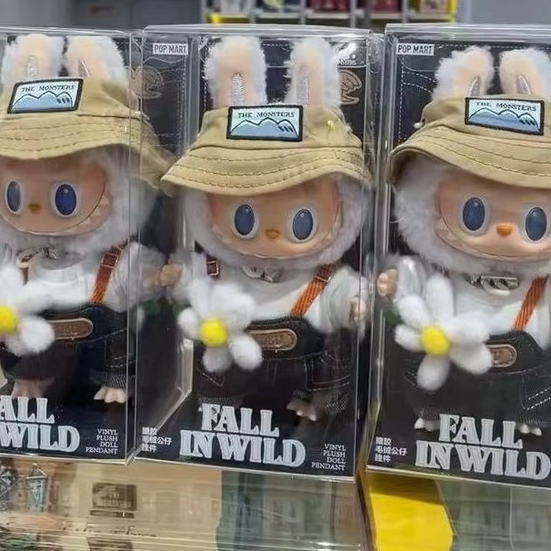 Available birthday presents include the Monsters Labubu Series Fall in Wild Doll Kid Toys Tide Play Pendant, which is the Labubu Keychain Replica in 1:1 form - Image 3