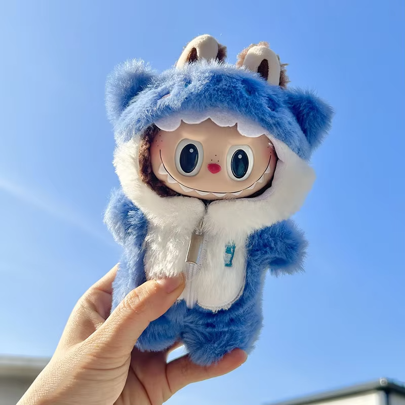 Only Clothes Labubu Infant Clothes 17cm Doll Labubu Spring/Autumn Collection. Adorable Cozy Fabric Colorful Cool Fashion Style