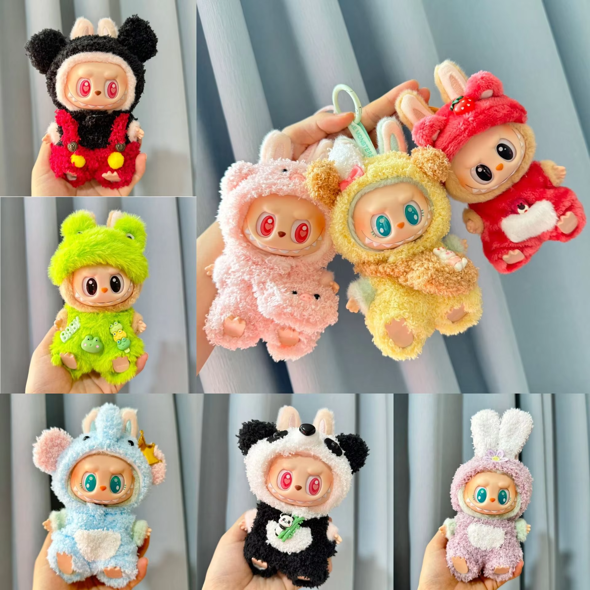 Kits for Korea Kpop Exo Labubu I II Idol Dolls Cute Little Soft Dolls Jumpsuits for Gatherings